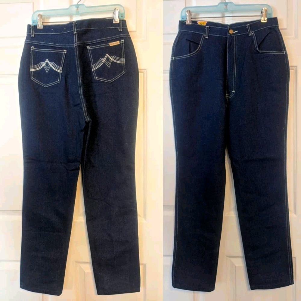 80s Dark Denim Jean Glory Days 28 Ins 29 Hgh Waist
